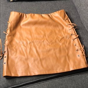 Leather skirt